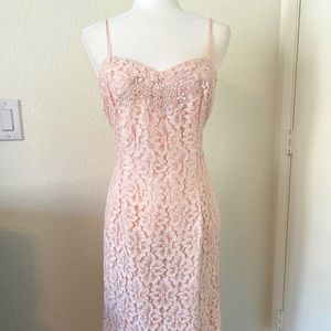 Vintage Courtenay lace midi dress, size 12